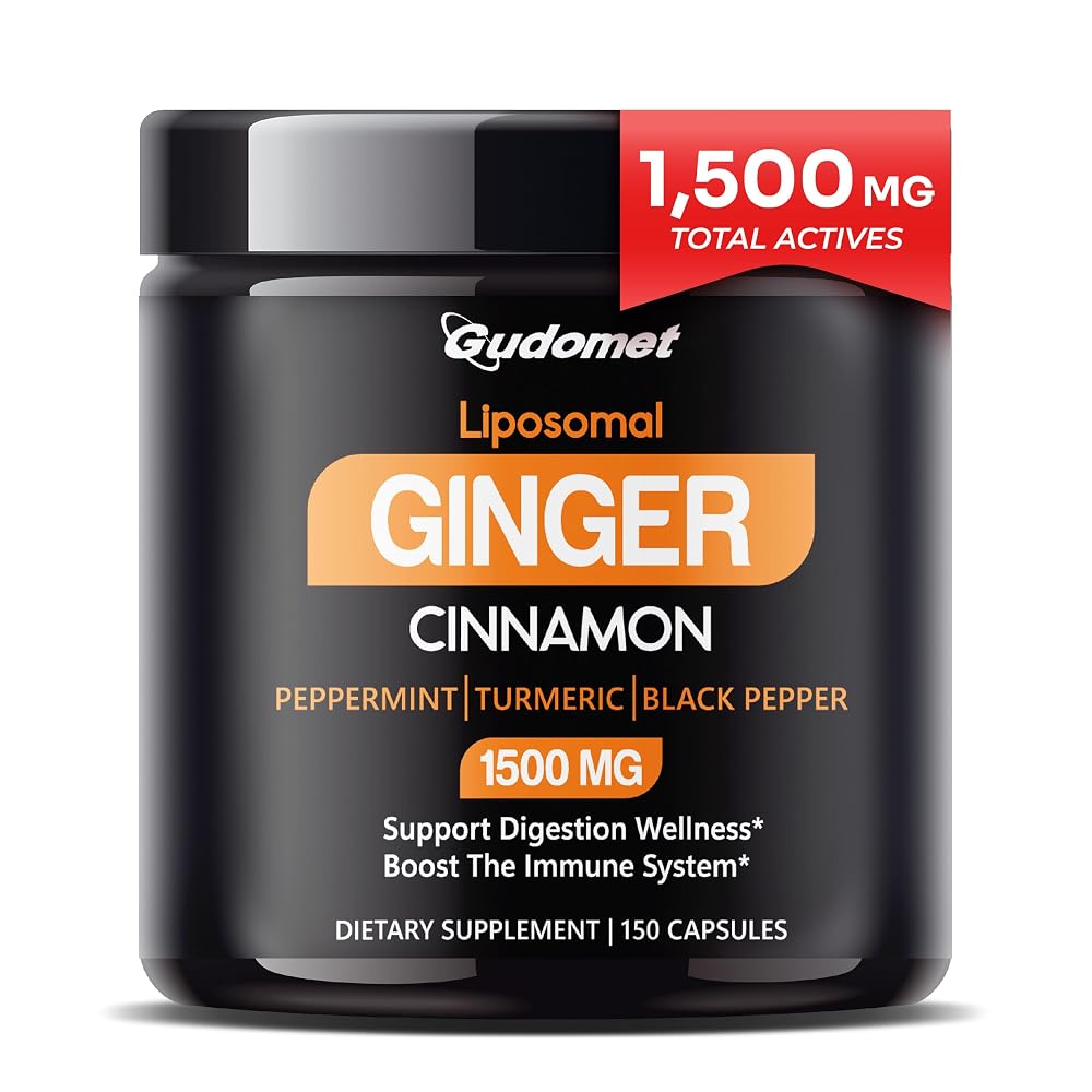 GUDOMET Liposomal Ginger Complex 1,500 mg - 150 Capsules