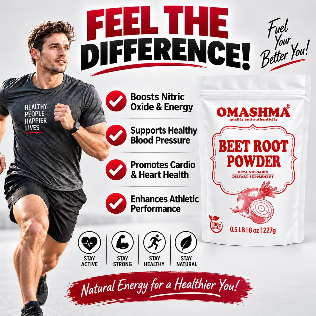 OMASHMA Beet Root Powder Nitric Oxide Support - 227g - image 2