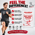OMASHMA Beet Root Powder Nitric Oxide Support - 227g - image 2