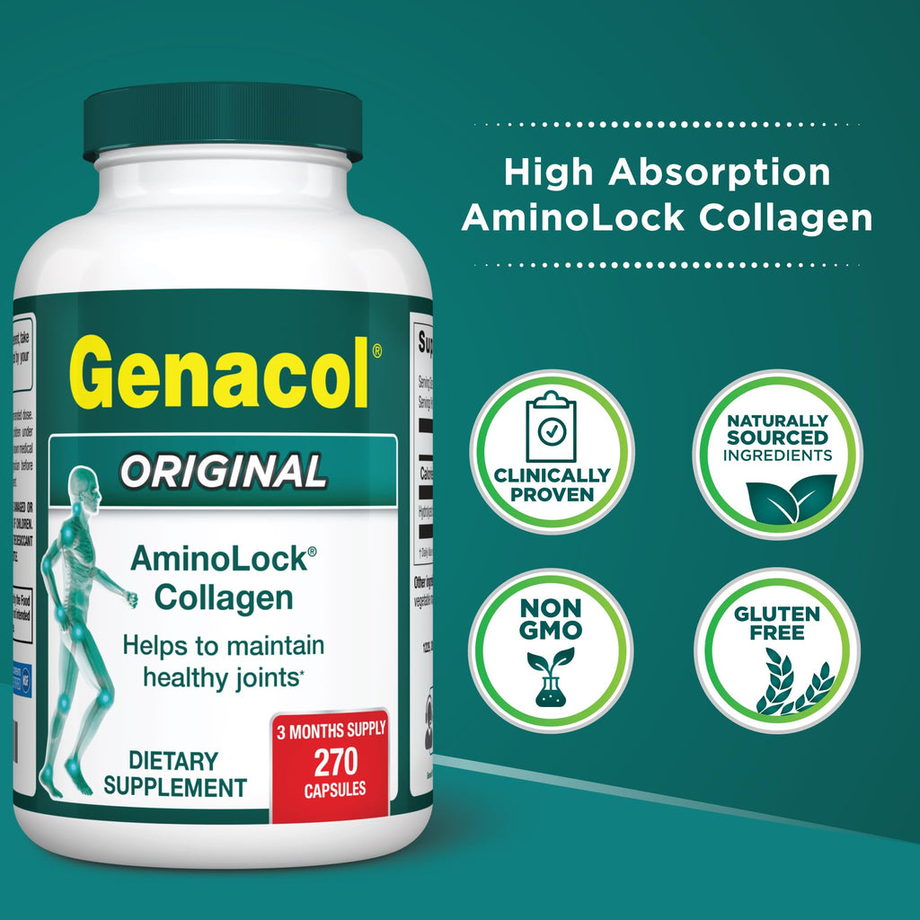 Genacol Original Hydrolyzed Collagen Joint Supplement - 270 Capsules - image 2