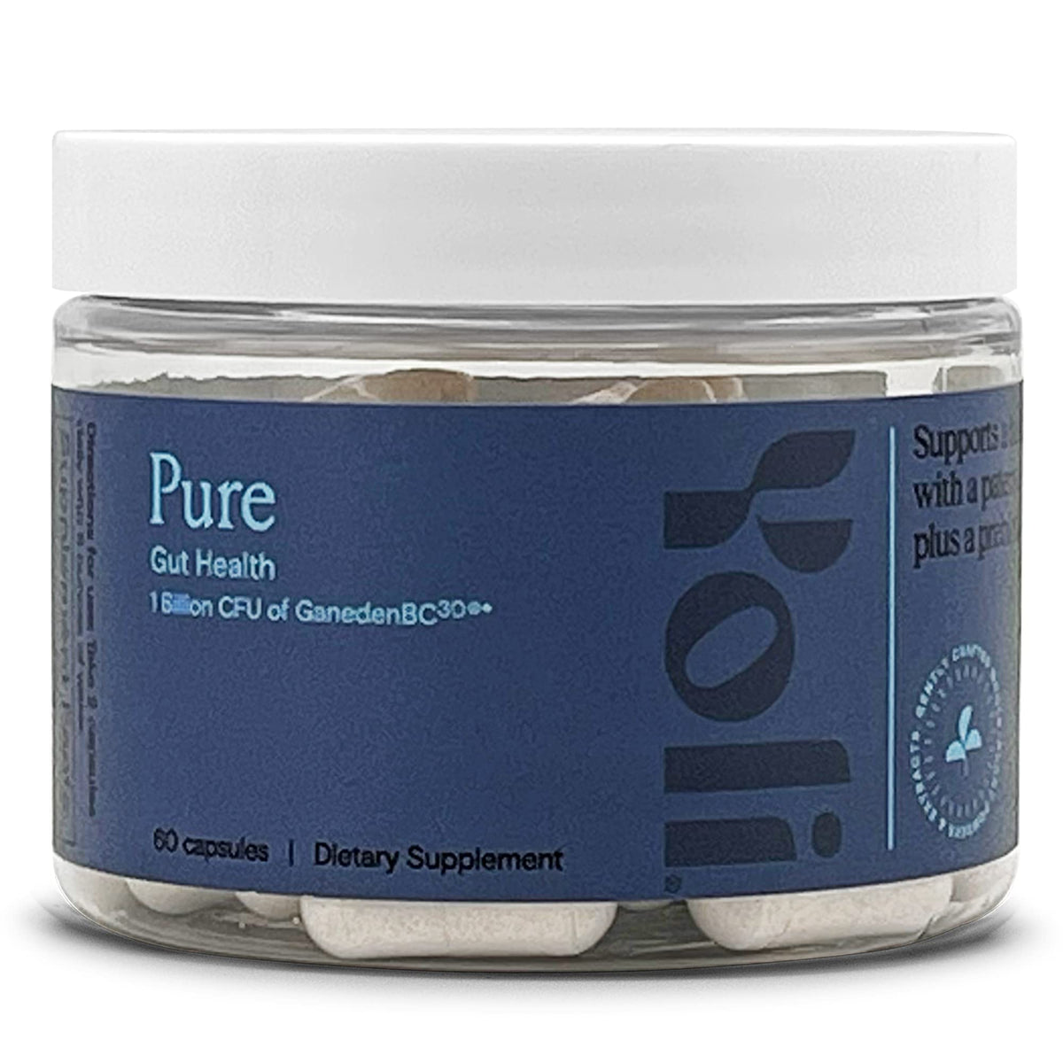 Yoli Pure Probiotics for Digestive Health - 60 Capsules