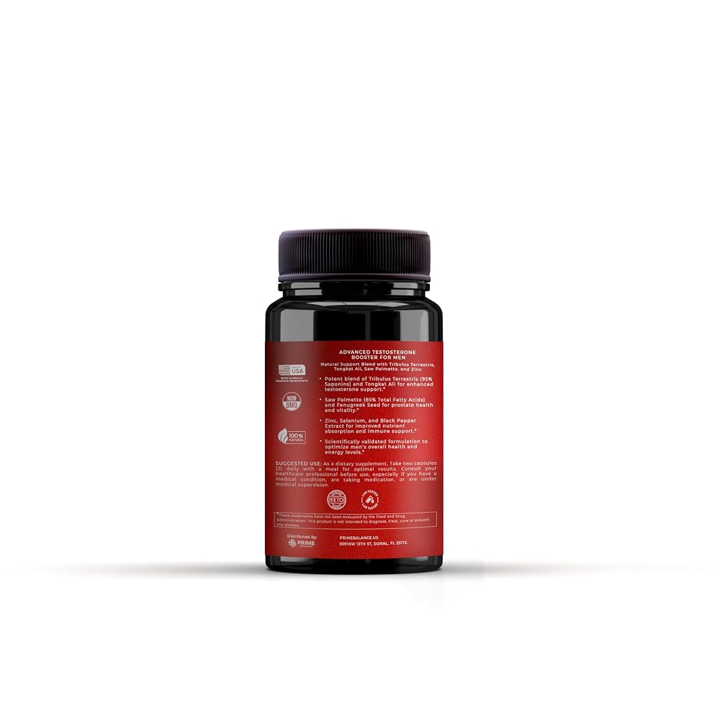 PRIME BALANCE Men's Health Advanced Testosterone Support - 90 Capsules - image 4