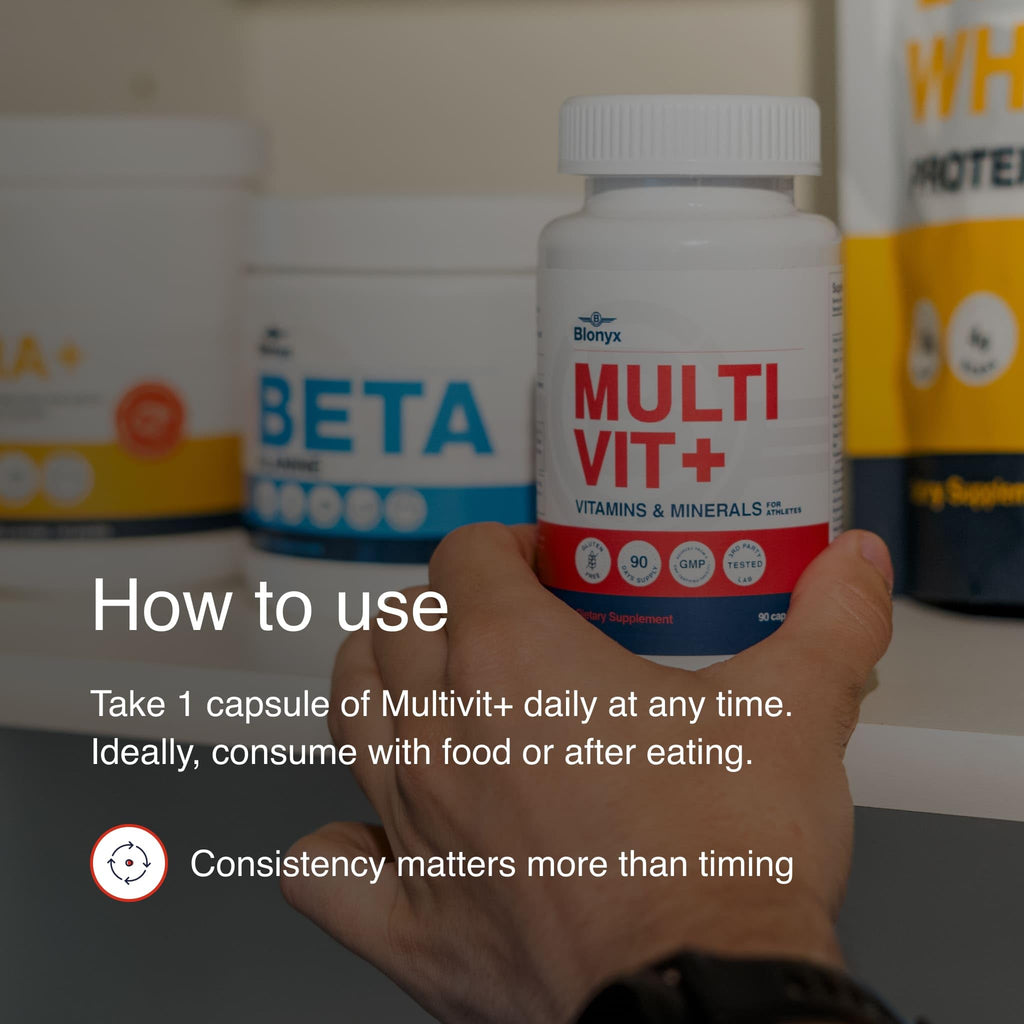 Blonyx Multivit+ Athlete's Multivitamin - 90 Vegetarian Capsules - image 4