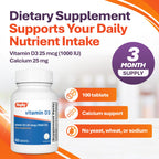 Rugby Vitamin D3 25 mcg (1,000 IU) - 100 Tablets - image 4