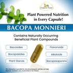 Organic Veda Bacopa Monnieri Brahmi Supplement - 120 Vegan Capsules - image 7