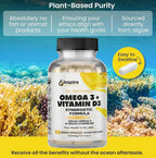 GINSPIRE NUTRITION Dr. Seinfeld Vegan Algae Omega-3 & D3 - 90 Capsules - image 4
