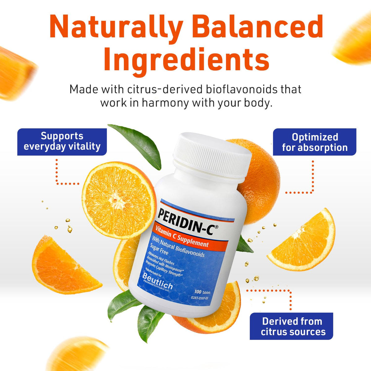 BEUTLICH Peridin-C Vitamin C with Bioflavonoids - 100 Tablets - image 5