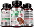 teraherbs Tera Herbs Organic Reishi Mushroom Extract - 60 Vegetarian Capsules - image 2
