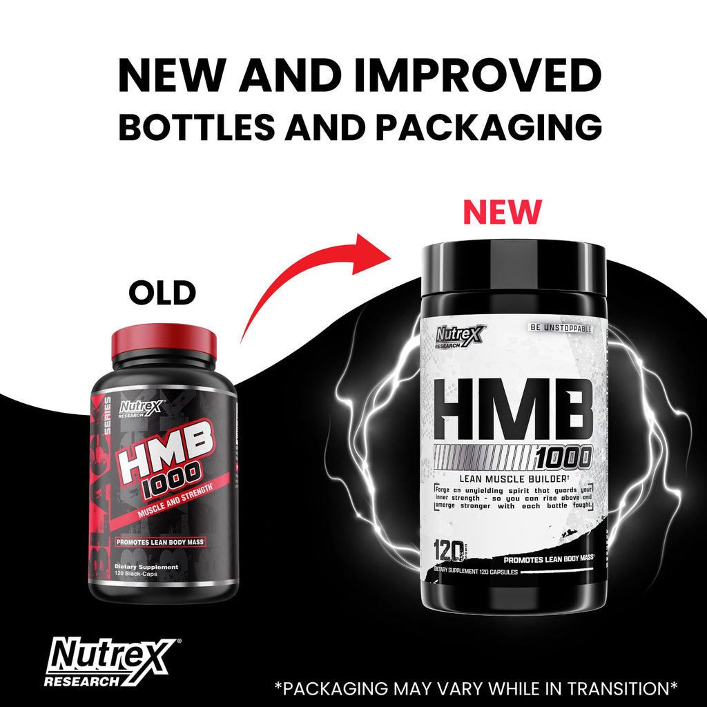 Nutrex Research HMB 1000 mg Muscle Recovery Supplement - 120 Capsules - image 2