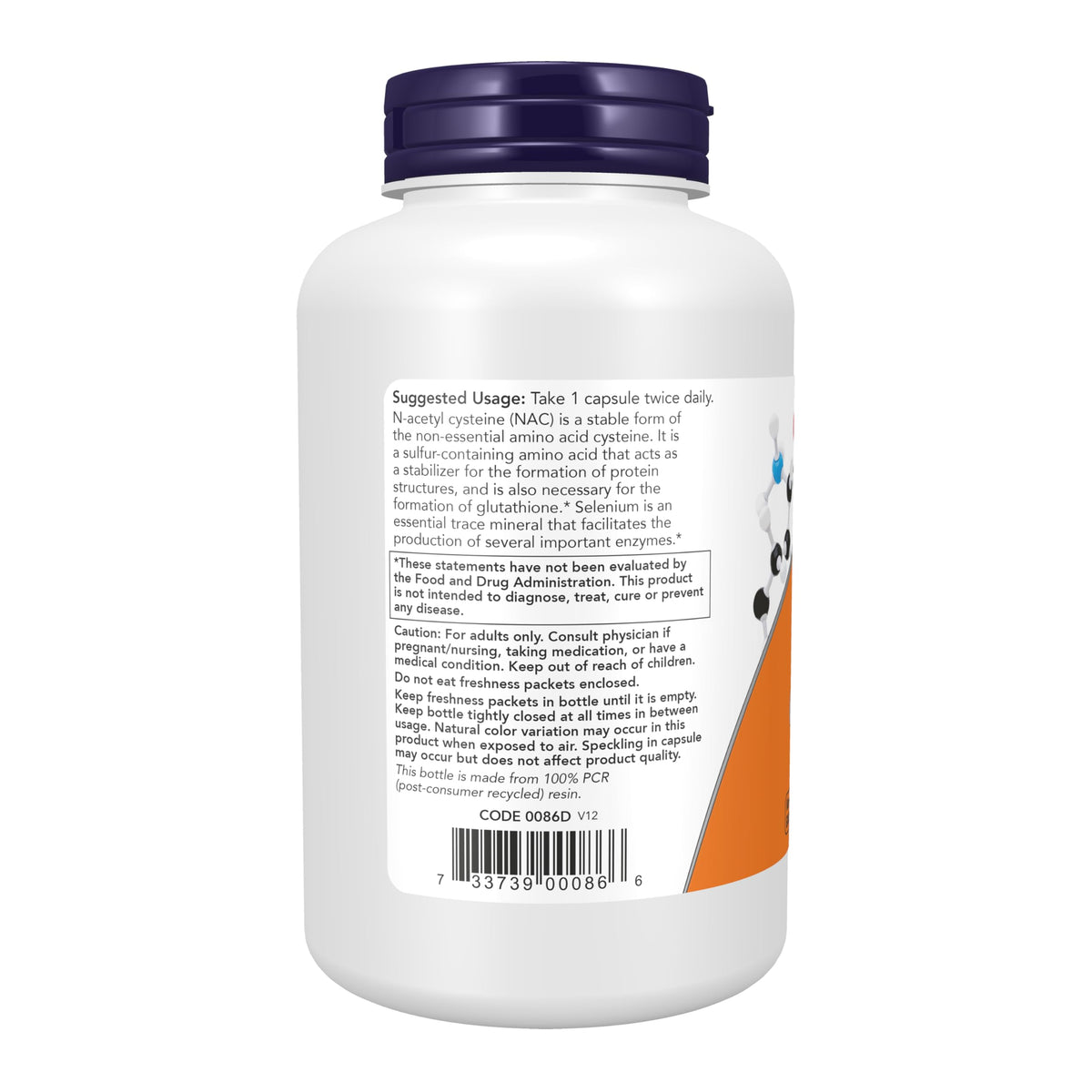 NOW Supplements, NAC (N-Acetyl Cysteine) 600 mg with Selenium