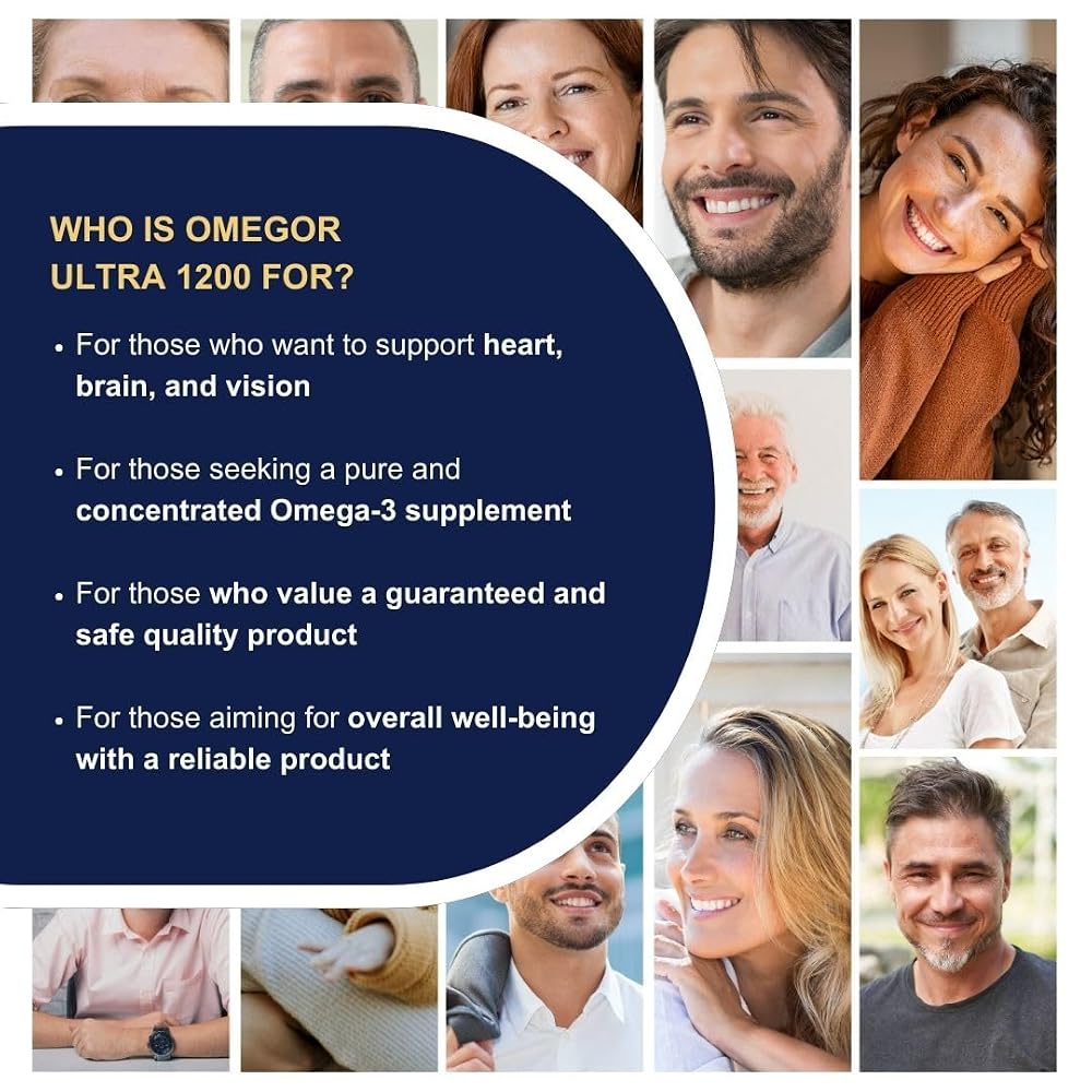 OMEGOR Omega 3 Fish Oil 1200mg Ultra - 60 Softgels - image 5