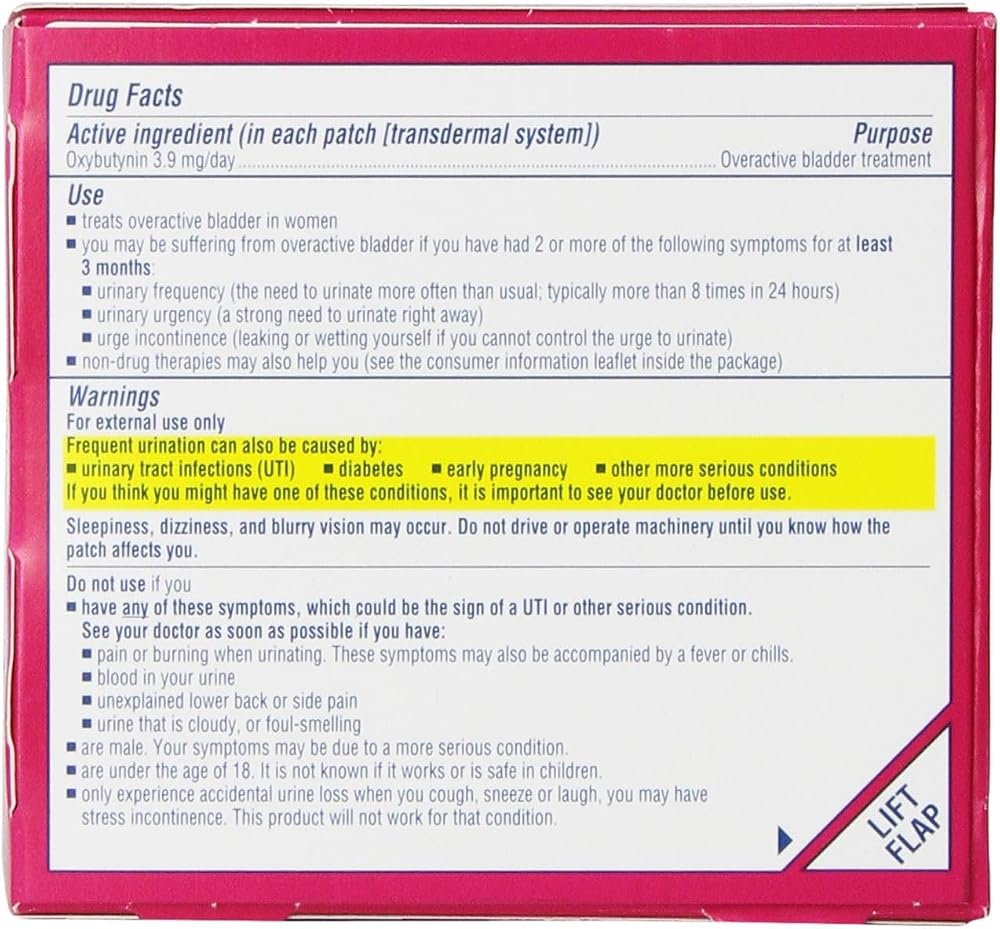 Oxytrol for Women Overactive Bladder Patch - 16 Count - image 2