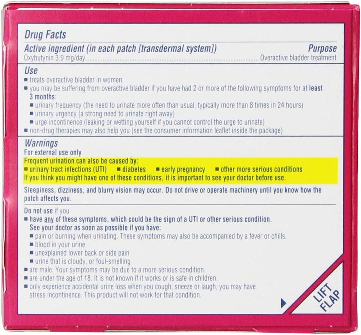 Oxytrol for Women Overactive Bladder Patch - 16 Count - image 2
