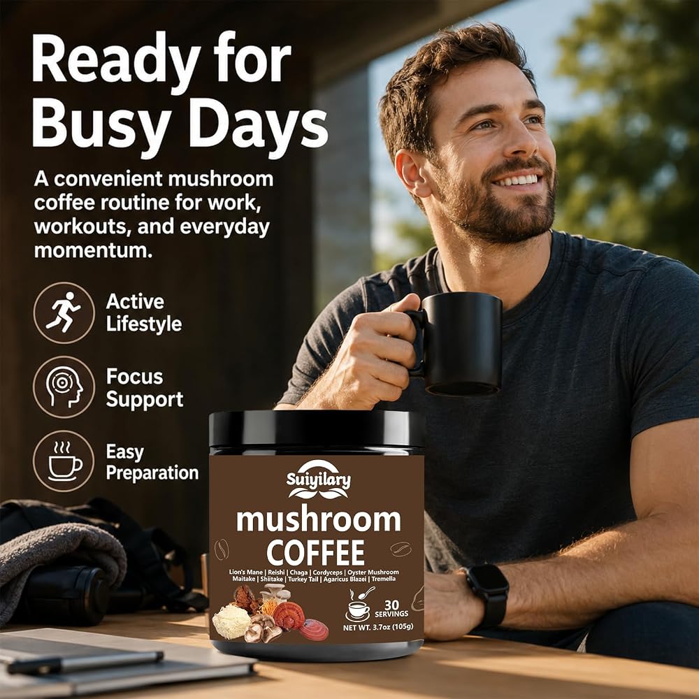 Suiyilary 10 Mushroom Coffee with Arabica w