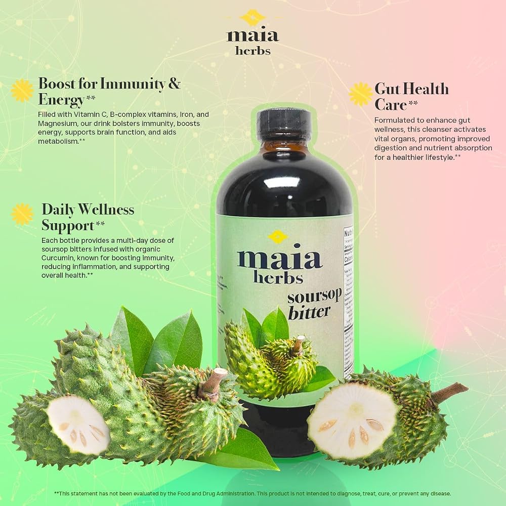 Maia Herbs Soursop Bitters Liquid - 16 Fl Oz - image 6