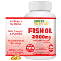 Shifaa Nutrition Halal Omega 3 Fish Oil 2000mg - 120 Softgels