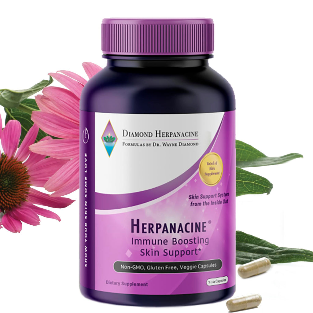 Herpanacine Diamond Natural Skin Care and Immune Support - 200 Capsules