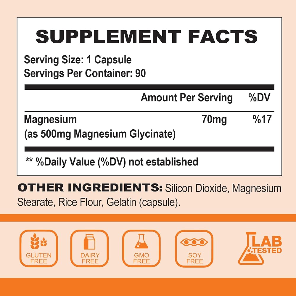 Nature4U Magnesium Glycinate 500mg