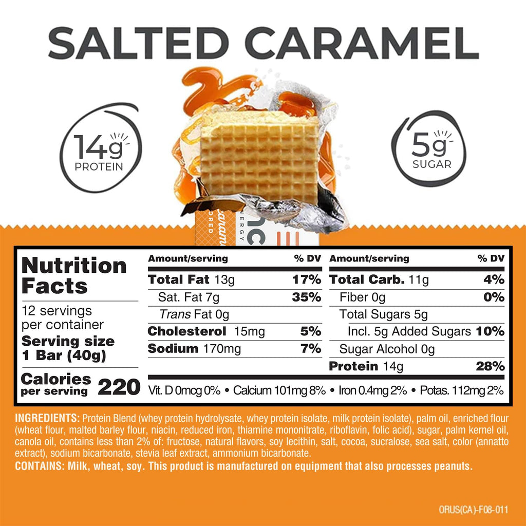 Power Crunch Salted Caramel Protein Bars - 12 Count - image 2