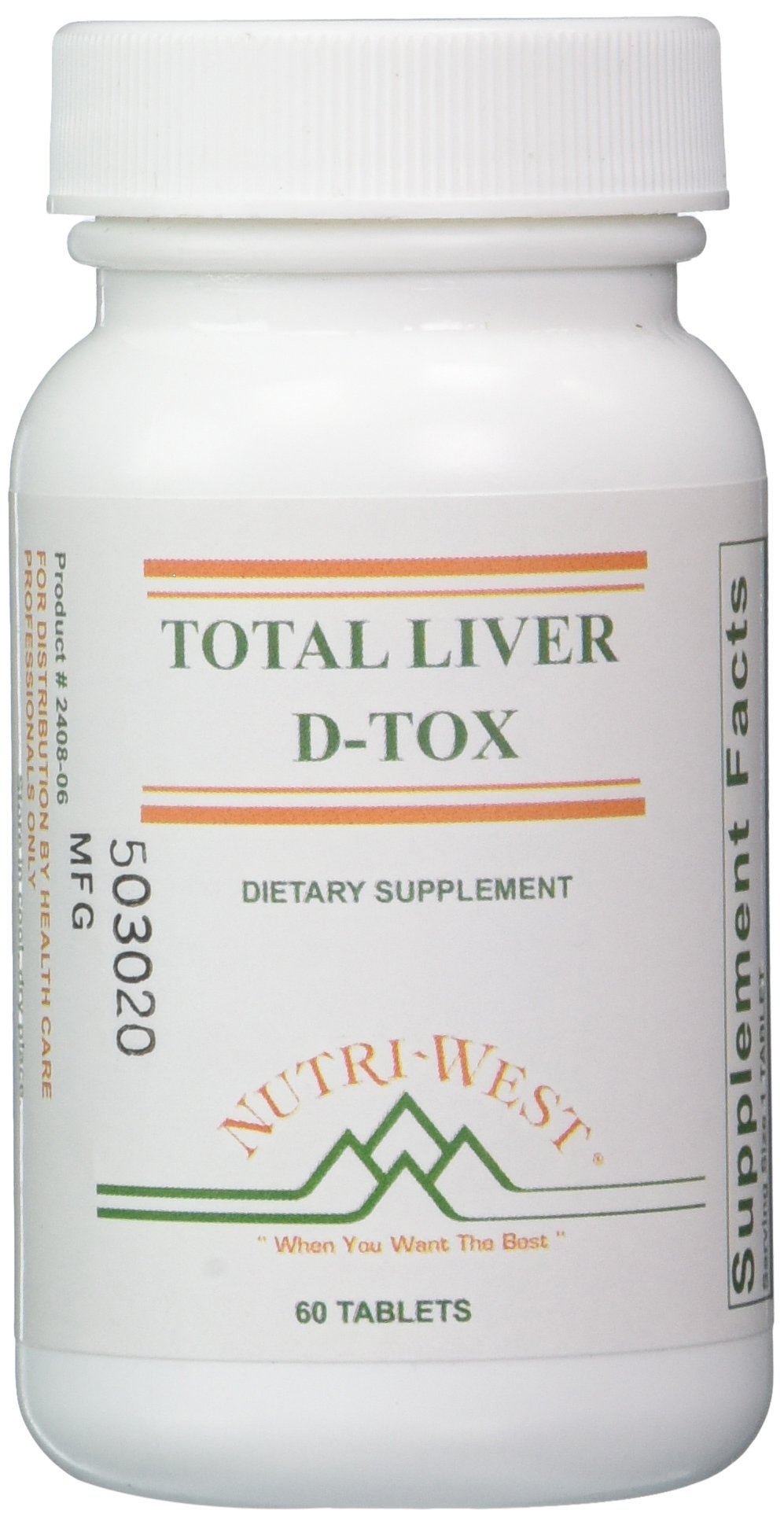 Nutri-West Total Liver D-Tox - 60 Tablets