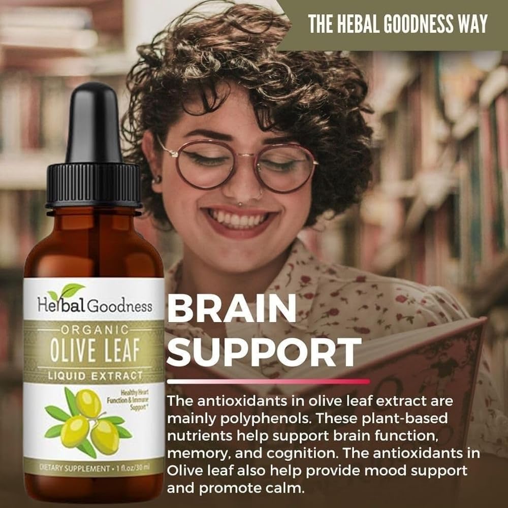 Herbal Goodness Olive Leaf Extract Liquid Organic - 1 Fl Oz - image 7