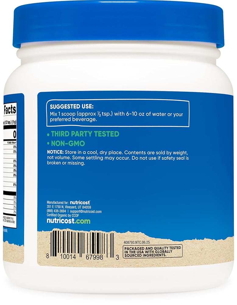 Nutricost Organic Barley Grass Juice Powder - 1 lb - image 4