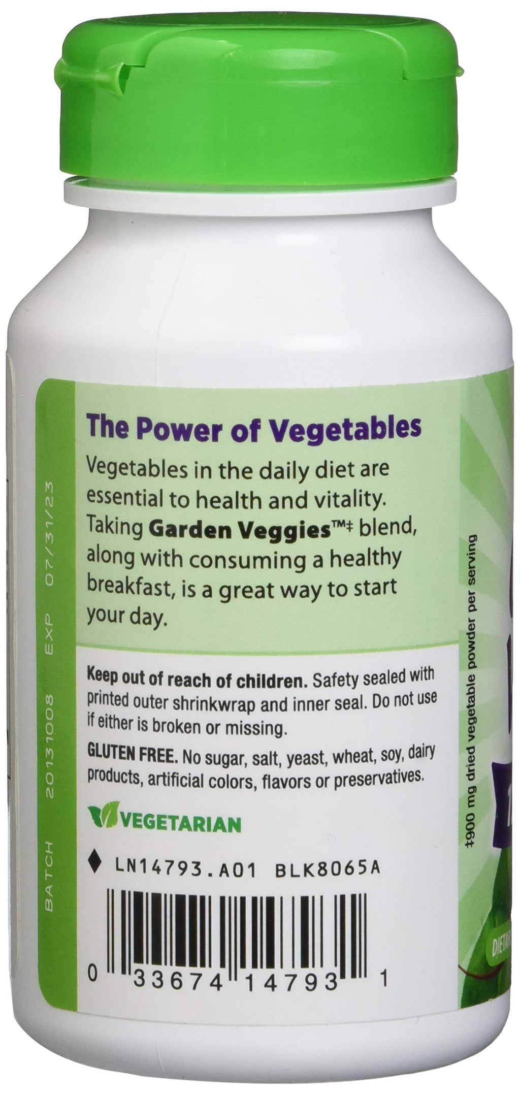 Nature's Way Garden Veggies 12 Veggie Blend - 60 Vegetarian Capsules - image 3