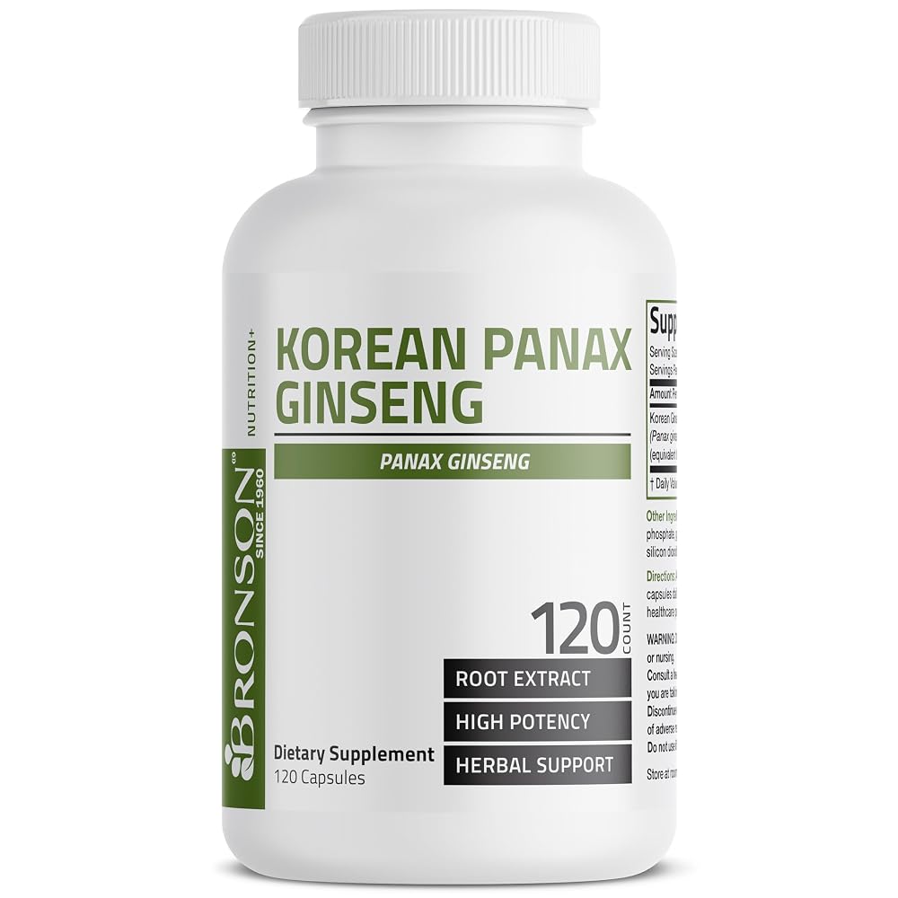 BRONSON Flavored Capsule adult Korean Panax Ginseng Supports Energy - image 4