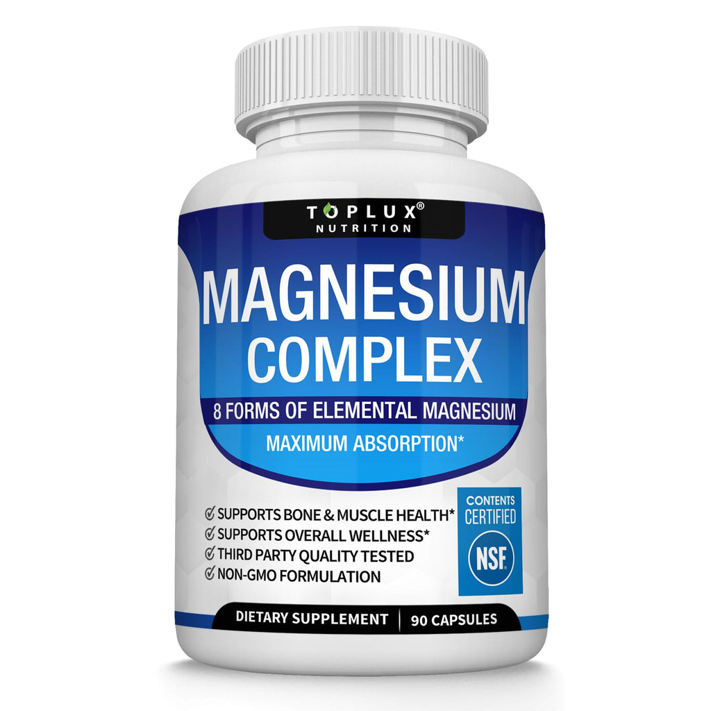 Toplux Magnesium Complex 8 Forms - 90 Capsules - image 8