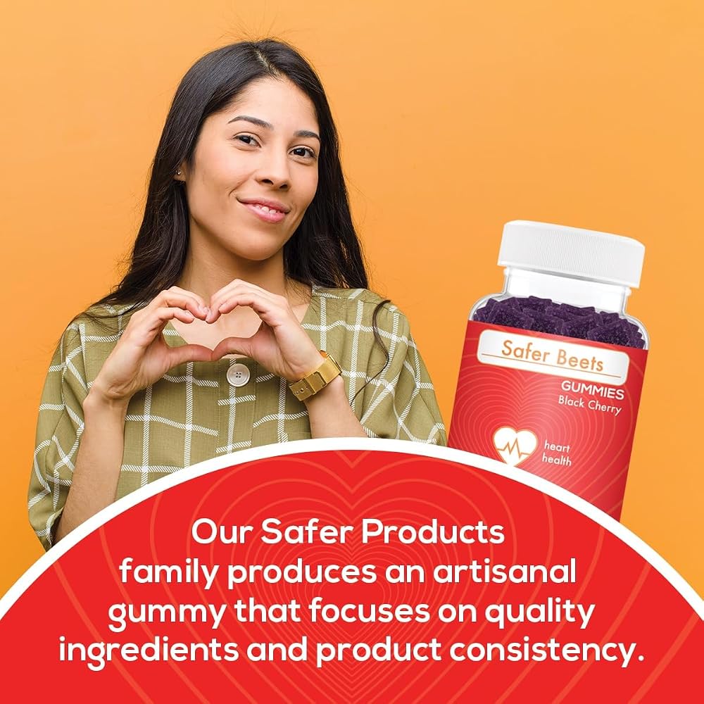 Safer Products Beets Gummies Heart & Cardiovascular Support - 120 Count - image 5