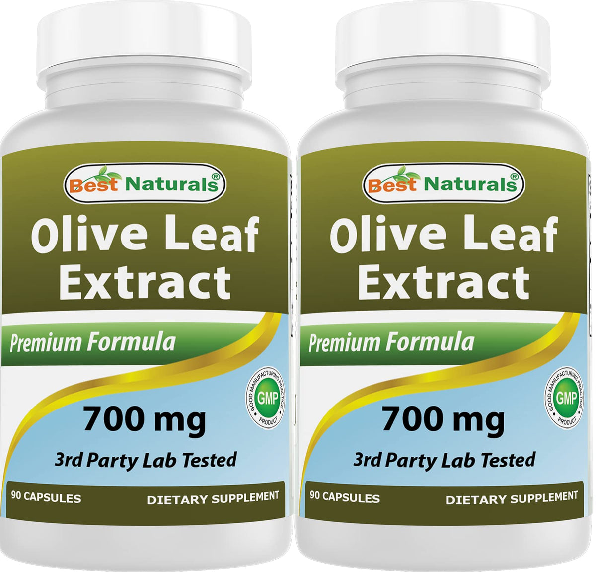 Best Naturals Olive Leaf Extract 700mg - 180 Capsules (2 Pack)