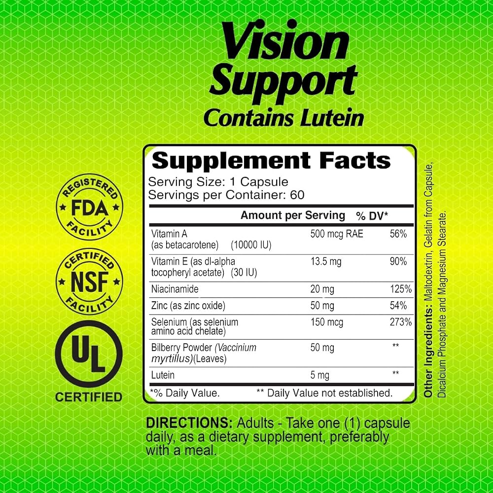 ALFA VITAMINS Vision Support for Healthy Eyes - 60 Capsules - image 4