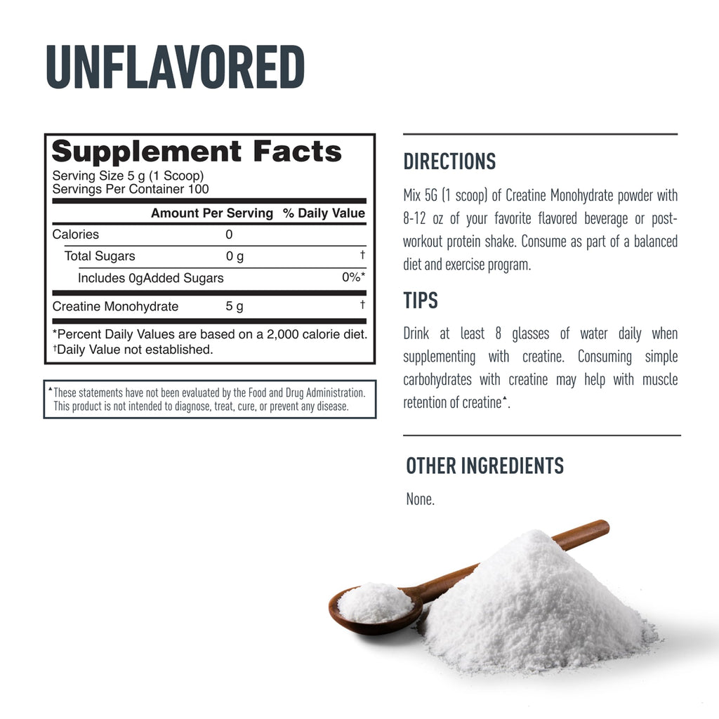 Isopure 100% Pure Creatine Monohydrate Powder - 100 Servings - image 9