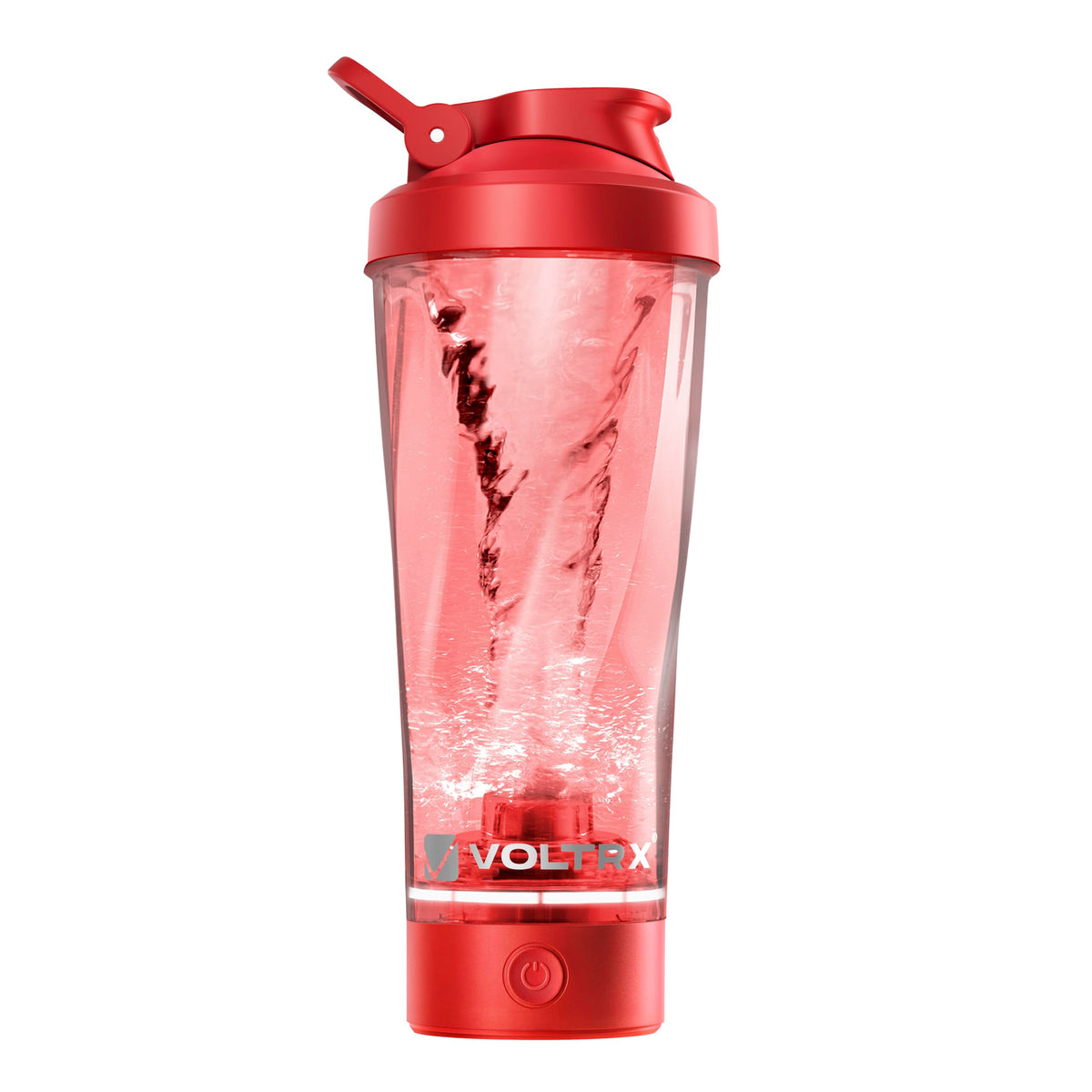 VOLTRX Premium Electric Protein Shaker Bottle 24 oz - Spore Red