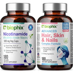 Biophix B-3 Nicotinamide 500 mg Vegetarian Capsules - 180 Count