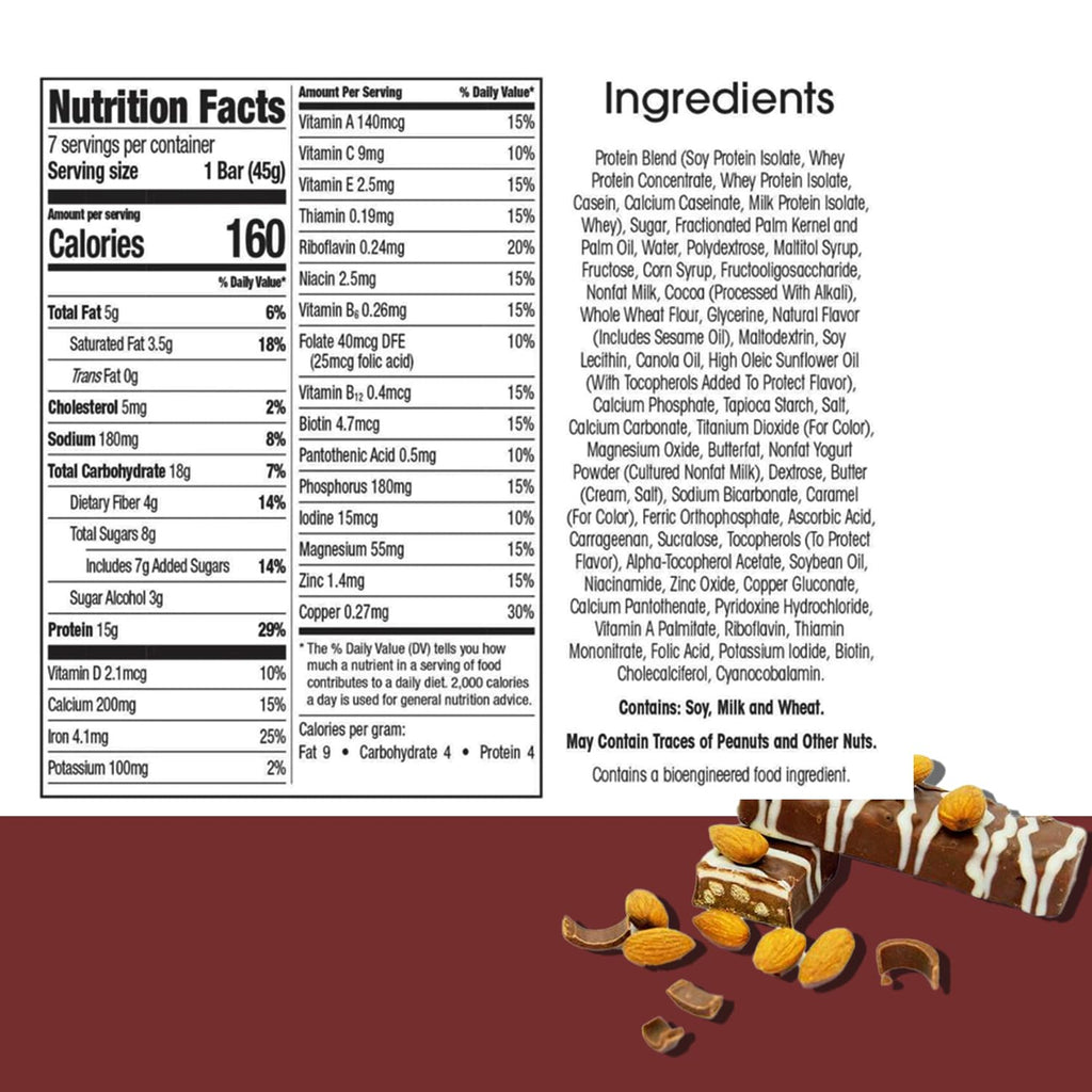 BestMed - High Protein Nutrition Bar - Low-Carb