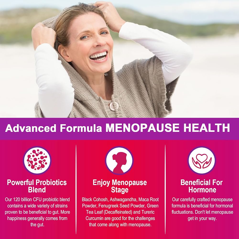 Zwllood Menopause Probiotics for Night Sweats & Mood - 60 Capsules - image 5