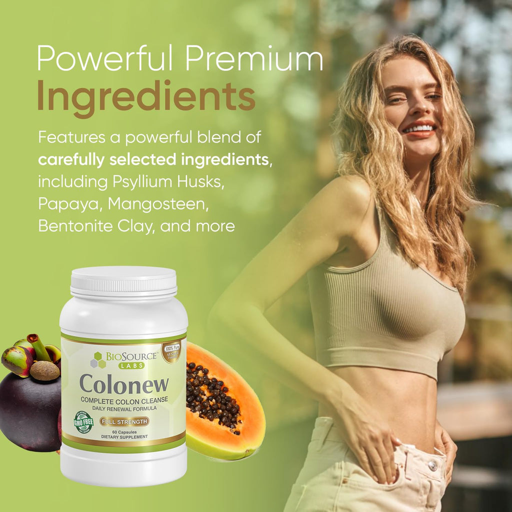 BioSource Labs Colonew Complete Colon Cleanse Supplement - 60 Capsules - image 5