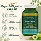 Harmony Nutraceuticals Bhumi Amla Supreme Phyllanthus Niruri - 120 Capsules - image 3