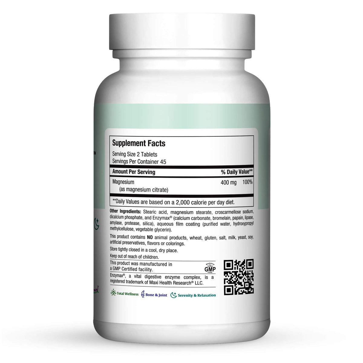 Maxi Health Magnesium Citrate 400mg - 90 Tablets - image 3