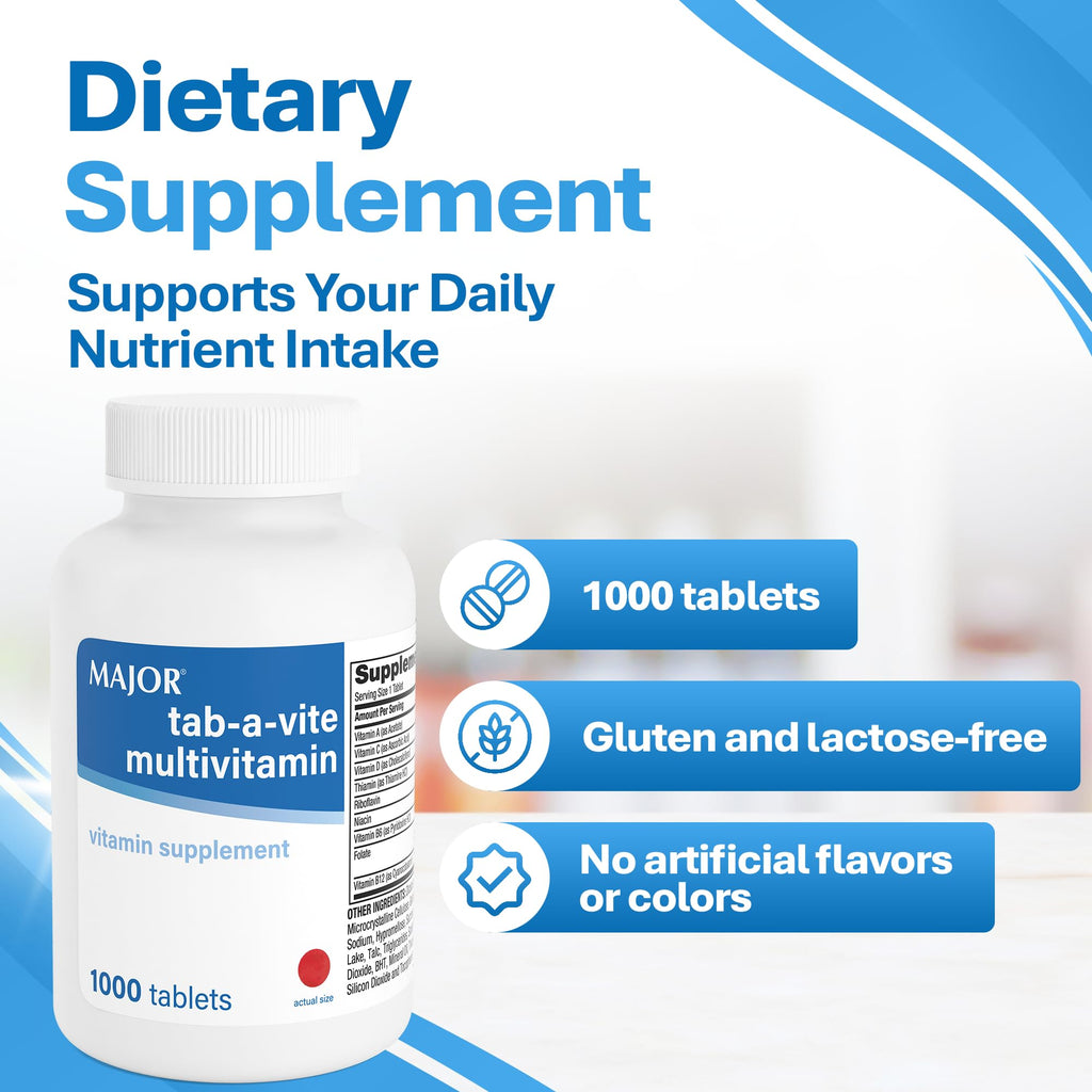 MAJOR Tab-A-Vite Multivitamin Tablets - 1000 Count - image 4