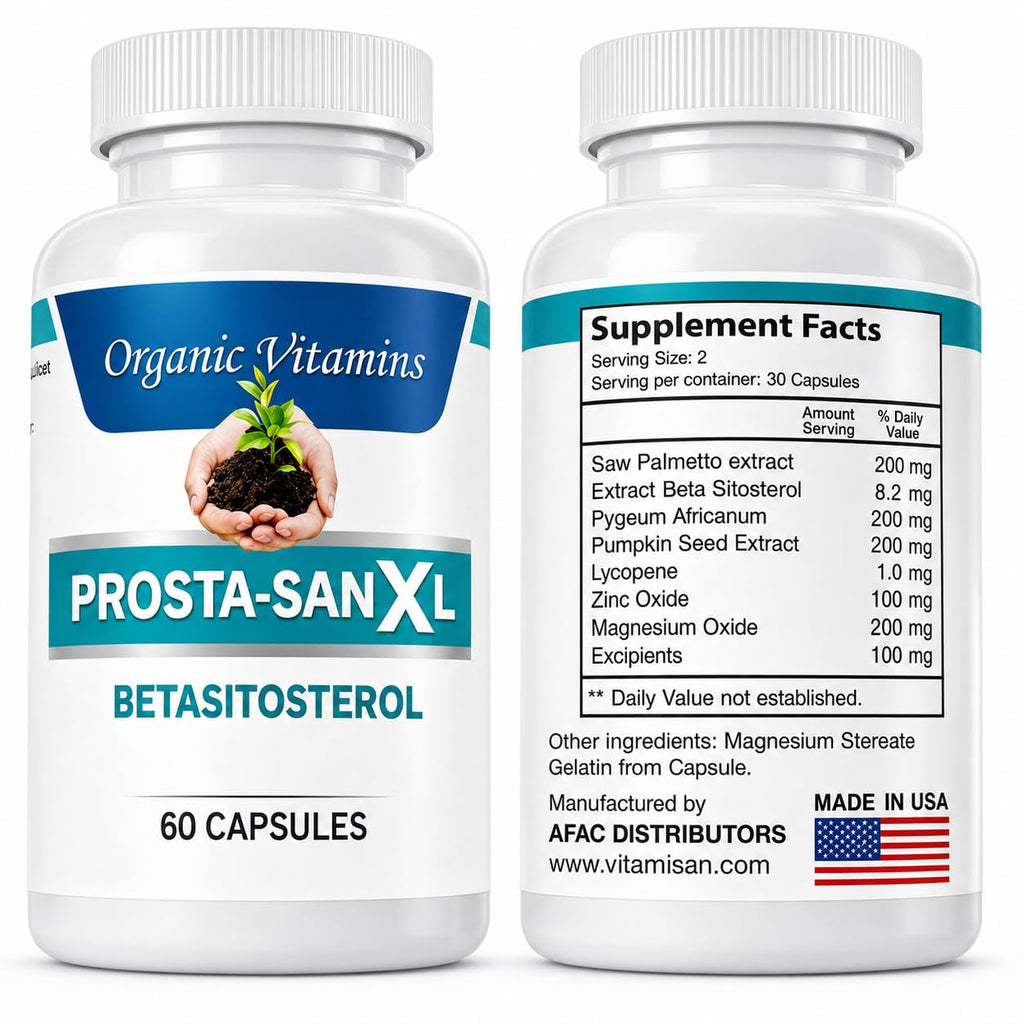 prosta san xl Prosta-San XL Beta Sitosterol with Saw Palmetto - 60 Capsules - image 3