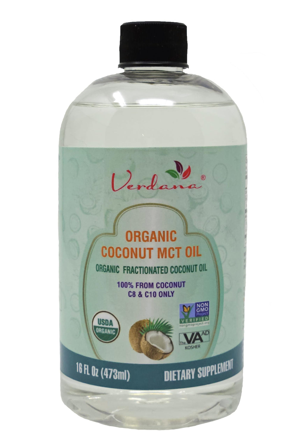 Verdana USDA Organic Coconut MCT Oil - 16 Fl Oz - image 4