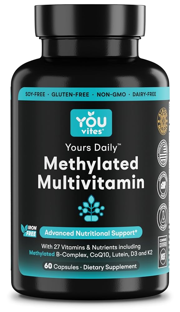 You Vites Methylated Multivitamin Without Iron - 60 Capsules