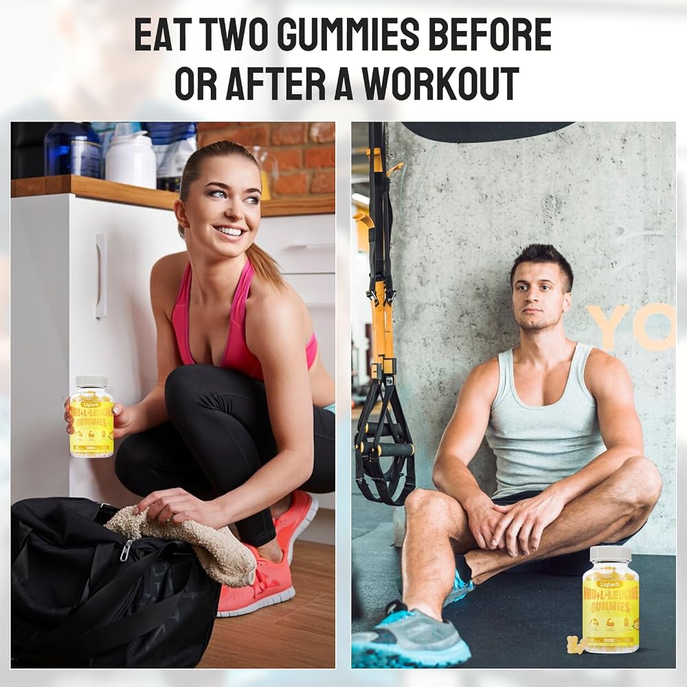 Liqherb HMB & Leucine Gummies Muscle Recovery - 120 Count - image 4