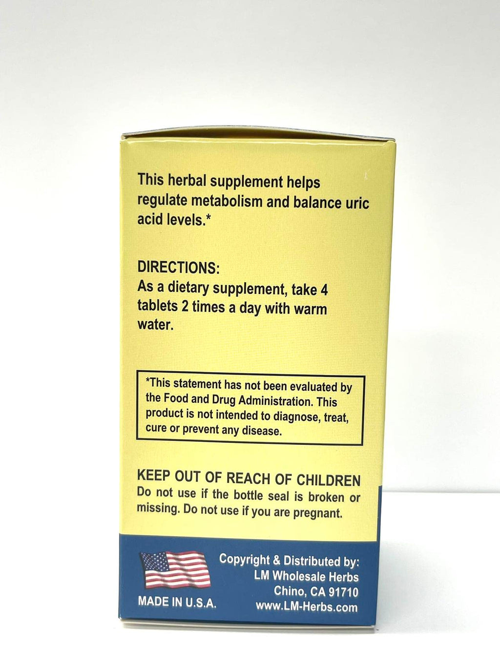 Laowei Healthy Uric Formula Herbal Supplement - 60 Tablets - image 3