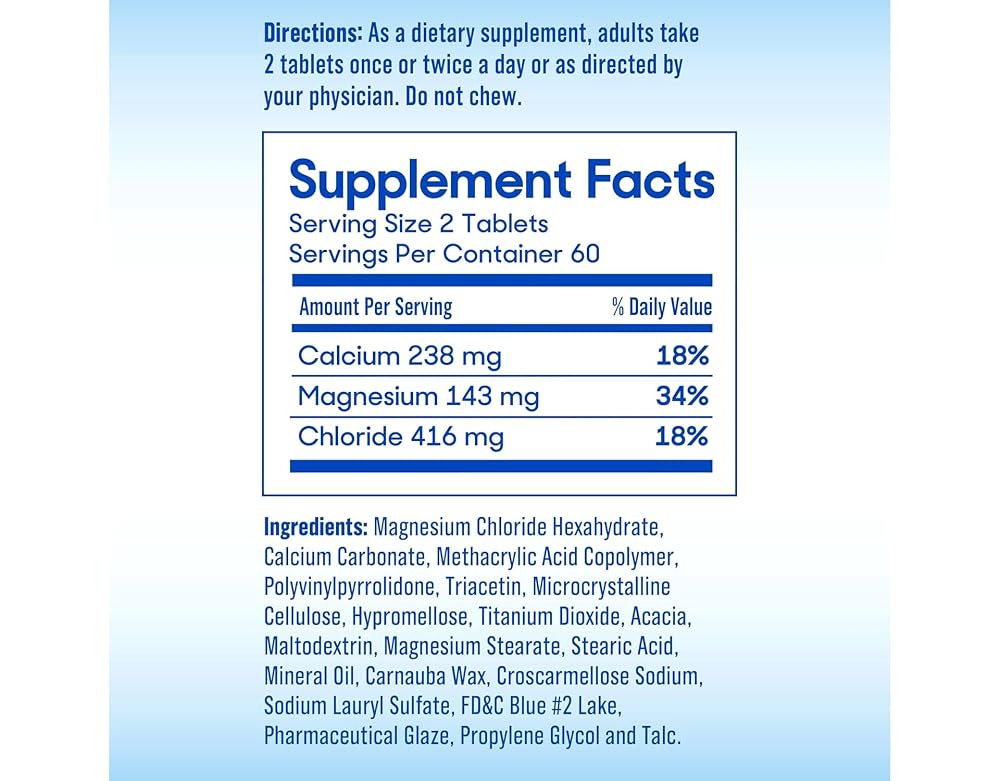 Purdue Slow-Mag Magnesium Chloride with Calcium - 60 Tablets - image 8