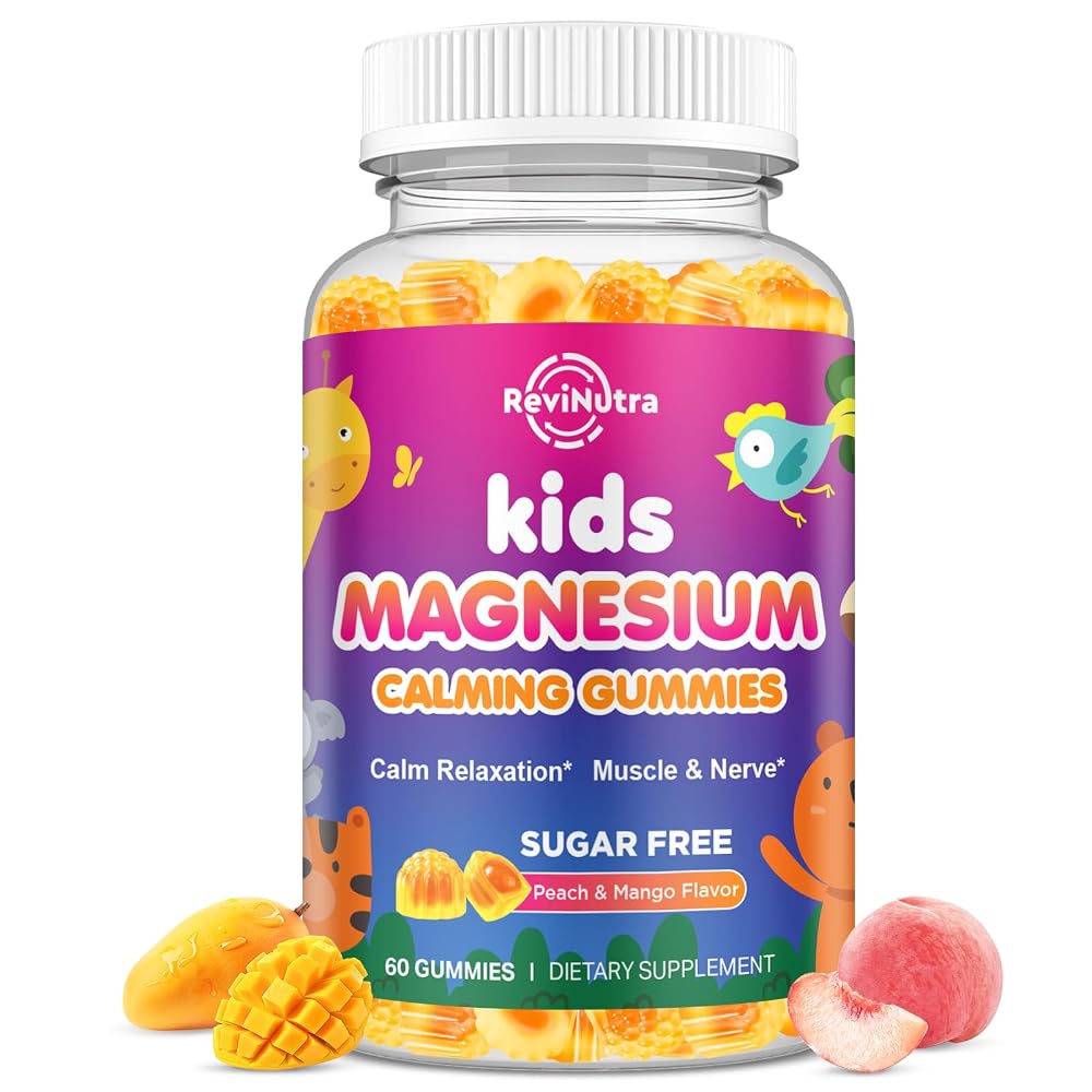 ReviNutra Magnesium Gummies for Kids - Magnesium Glycinate Gummies