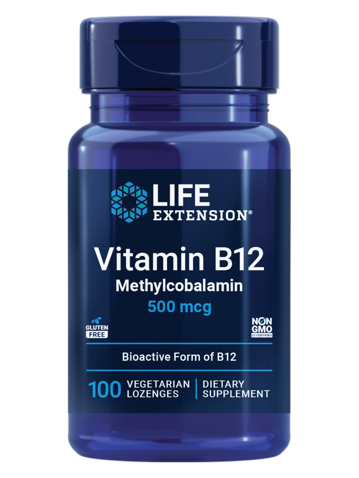 Life Extension Vitamin B12 Methylcobalamin 500mcg - 100 Lozenges