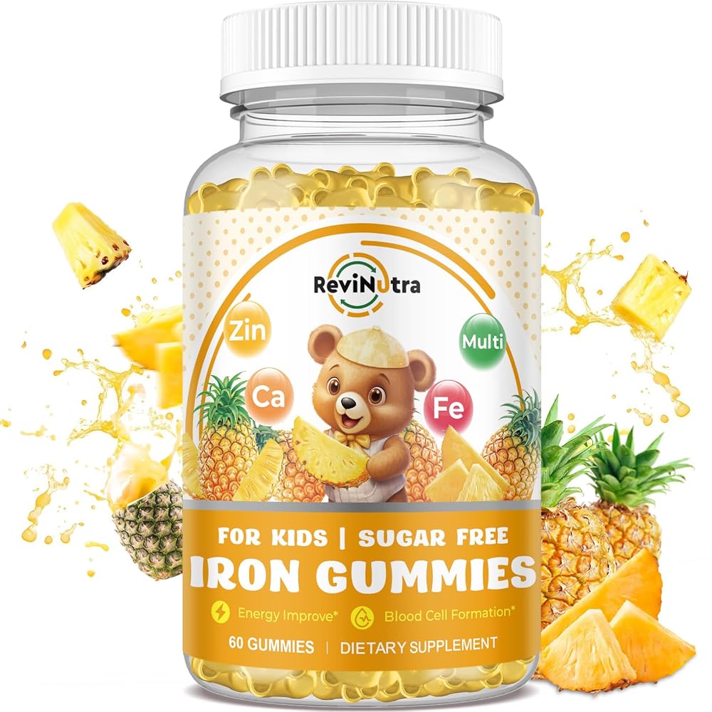 ReviNutra Iron Supplement Gummies for Kids